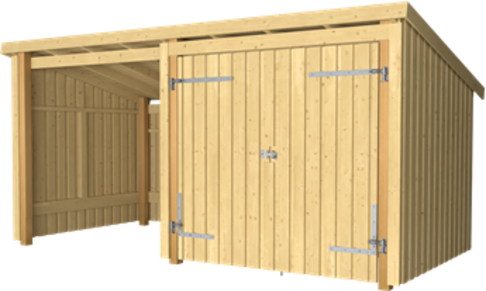 Plus Nordic Multi Gartenhaus 2 Module Mit Doppeltür 9,5 M²