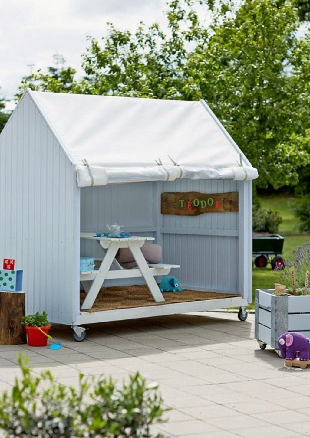 Plus SHELTER Gartenhaus/Spielhaus Mit Räder