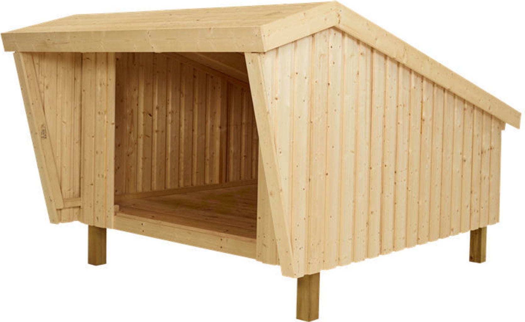 Plus Shelter - Unbehandeltes Holz