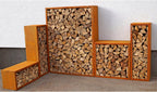  Kaminholzregal Edelrost, 158 X 118 Cm