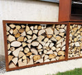  Kaminholzregal Edelrost, 158 X 118 Cm