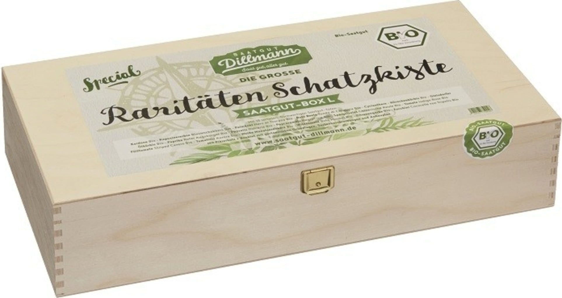  Raritäten-Schatzkiste Saatgut-Box L Bio