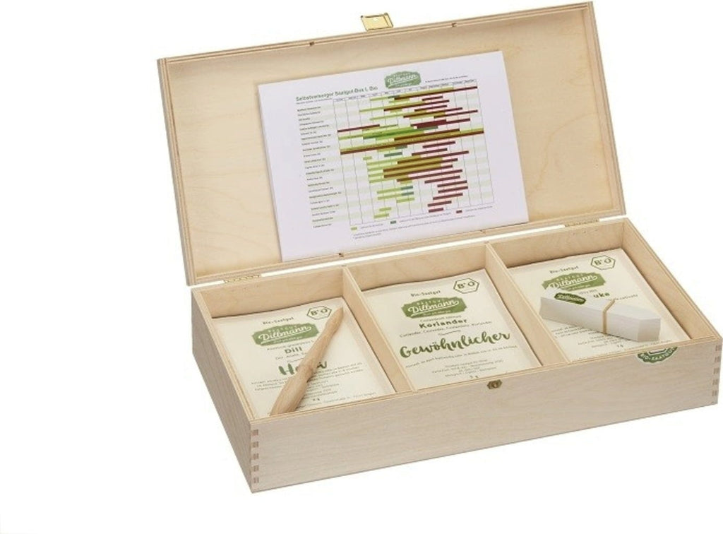  Raritäten-Schatzkiste Saatgut-Box L Bio
