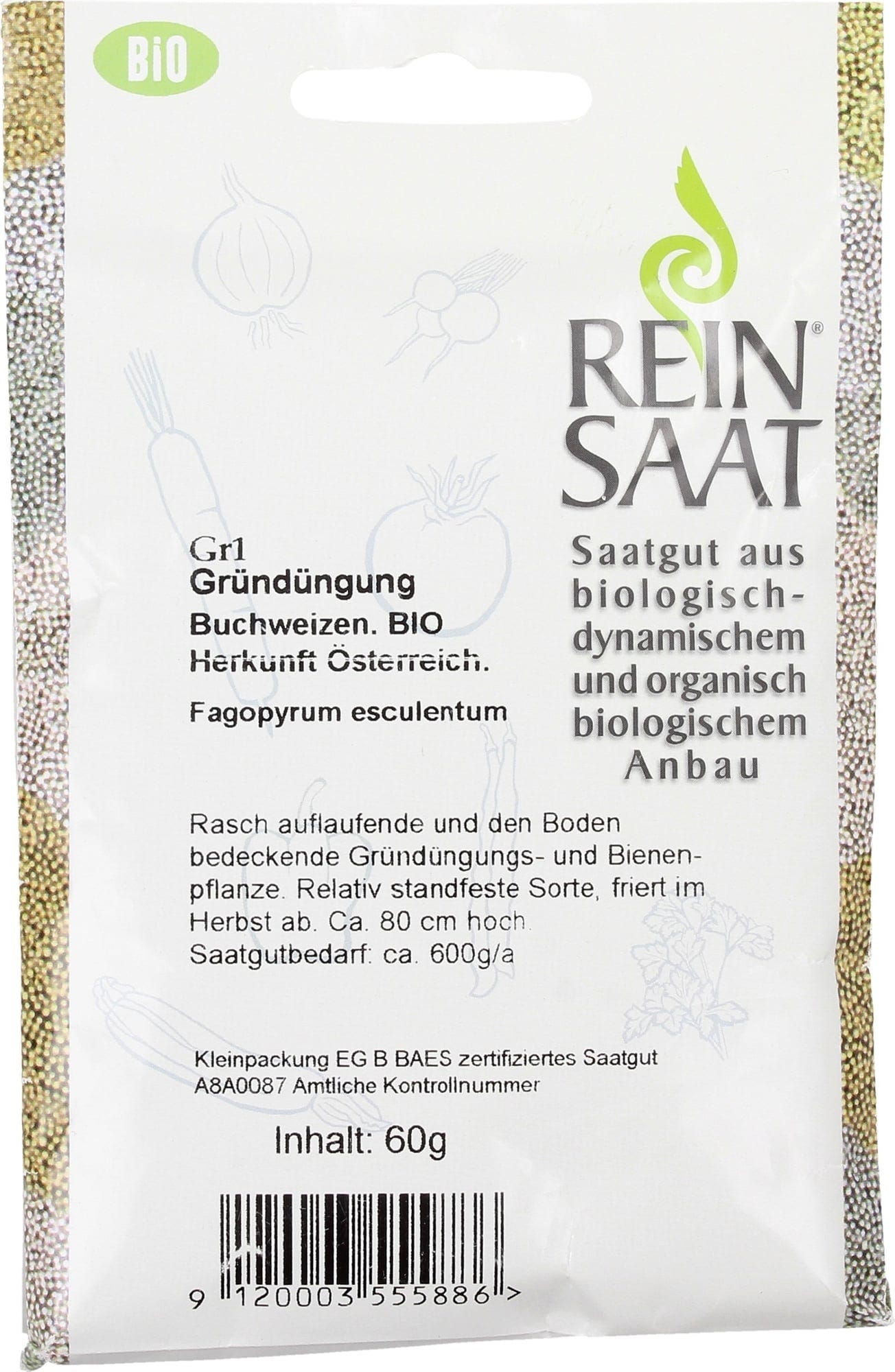  Gründüngung Buchweizen BIO