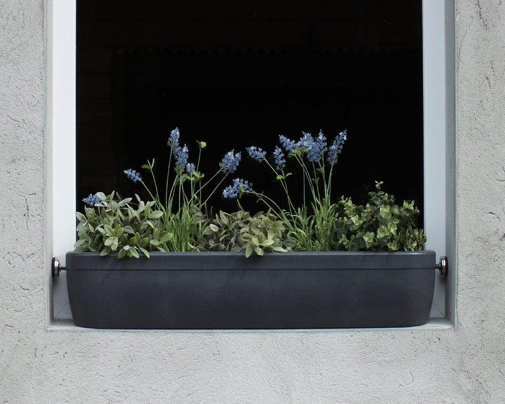  Fensterbank-Blumenkasten "Windowgreen", Graphit (anthrazit)
