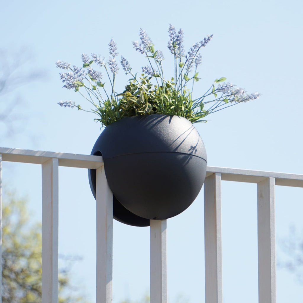  Geländertopf "Bloomball", Graphit (anthrazit)