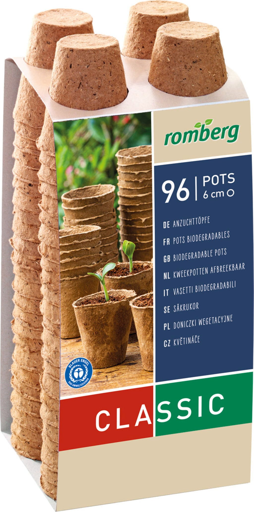  96 Anzuchttöpfe 6 Cm Rund