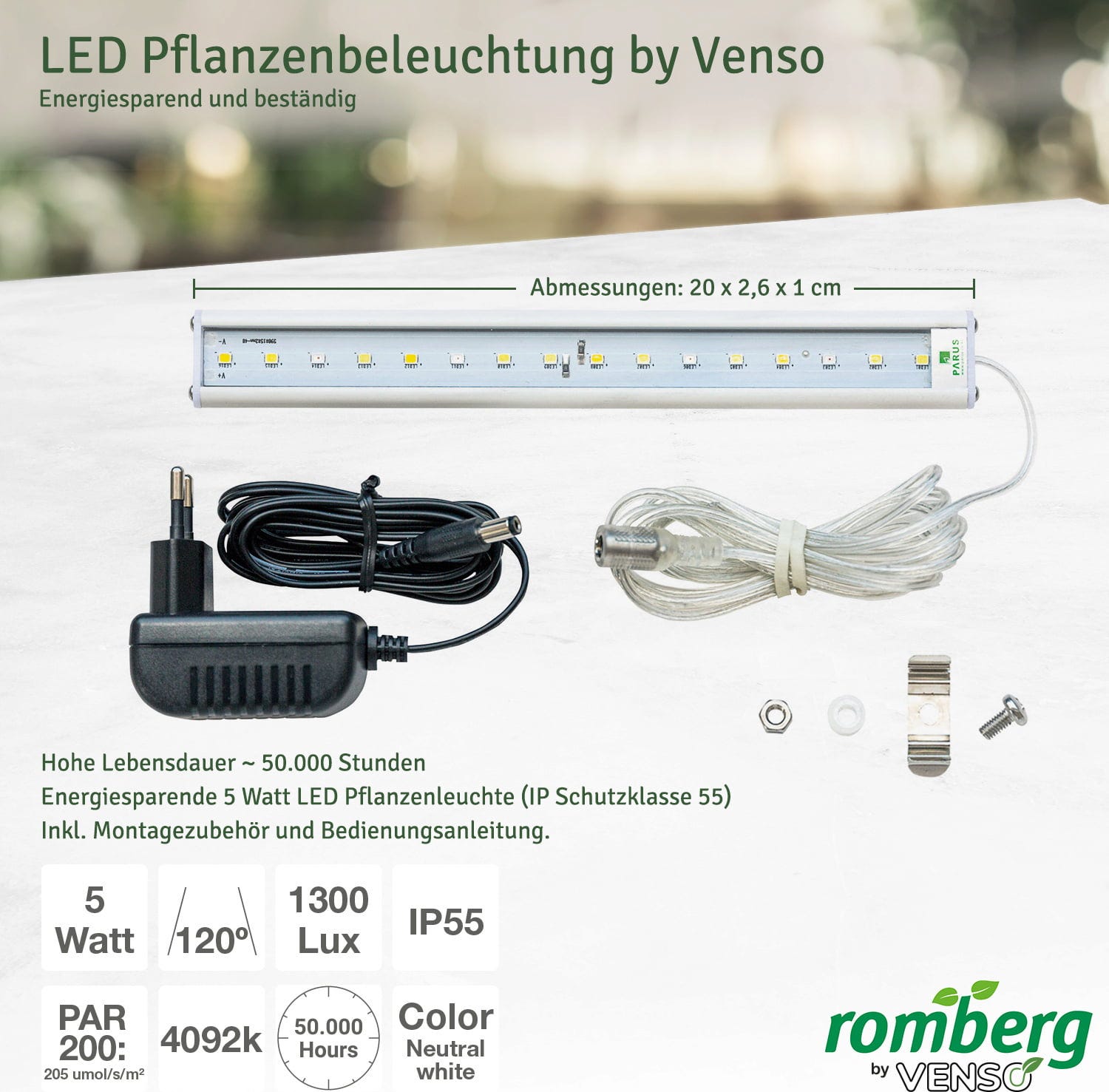  Gewächshaus & Pflanzkasten BoQube L PLUS LED - Anthrazit-Sommergrün