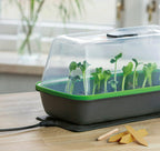  Gewächshaus & Pflanzkasten BoQube M PLUS LED & Heizmatte - Anthrazit-Sommergrün