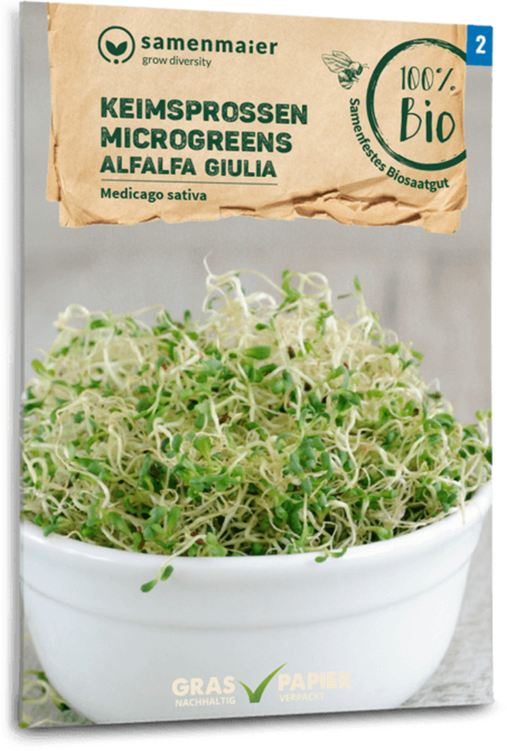  Bio Keimsprossen/Microgreens - Alfalfa Giulia