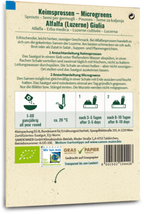  Bio Keimsprossen/Microgreens - Alfalfa Giulia