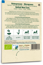  Bio Keimsprossen/Microgreens - Rettich "Mino Early"