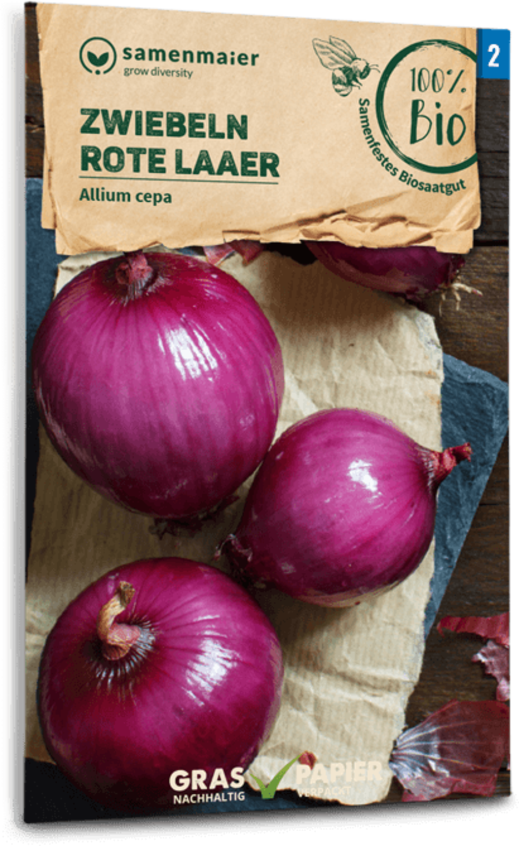  Bio Zwiebeln "Rote Laaer"