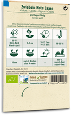  Bio Zwiebeln "Rote Laaer"