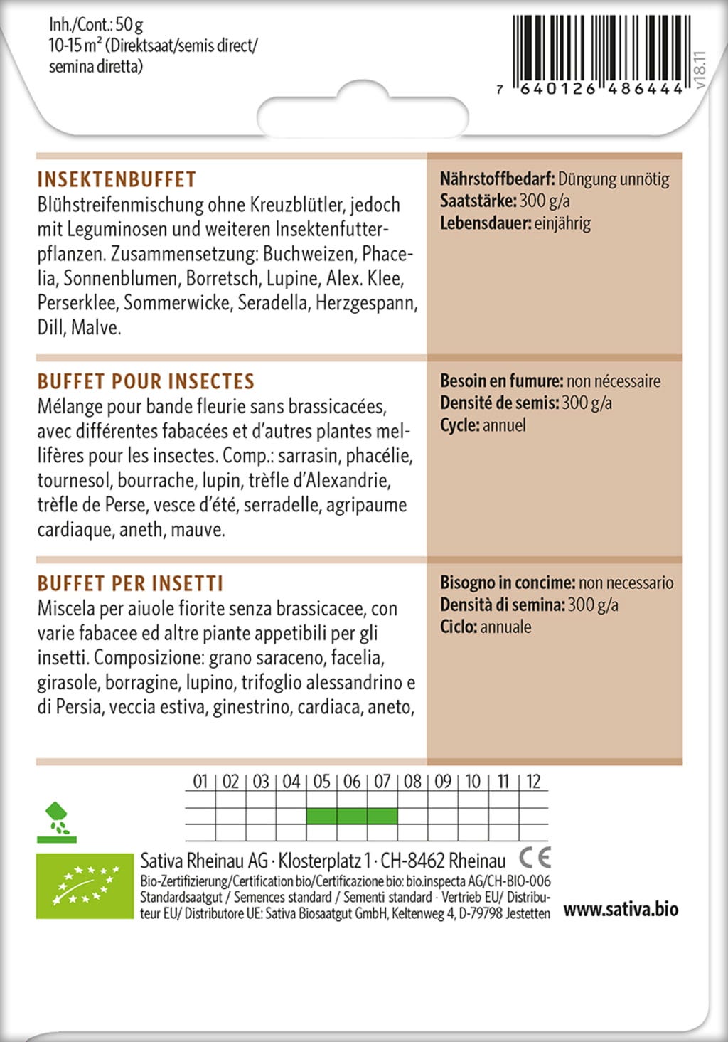  Bio Gründüngung "Insektenbuffet"