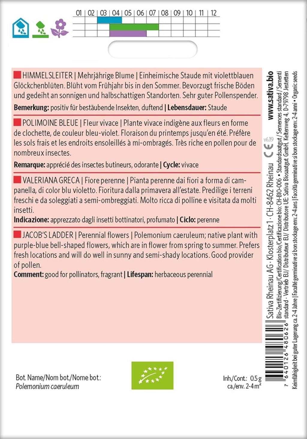  Bio Mehrjährige Blume "Himmelsleiter"