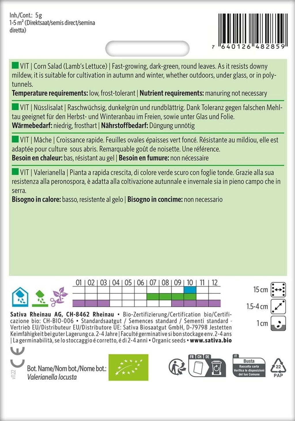  Bio Nüsslisalat