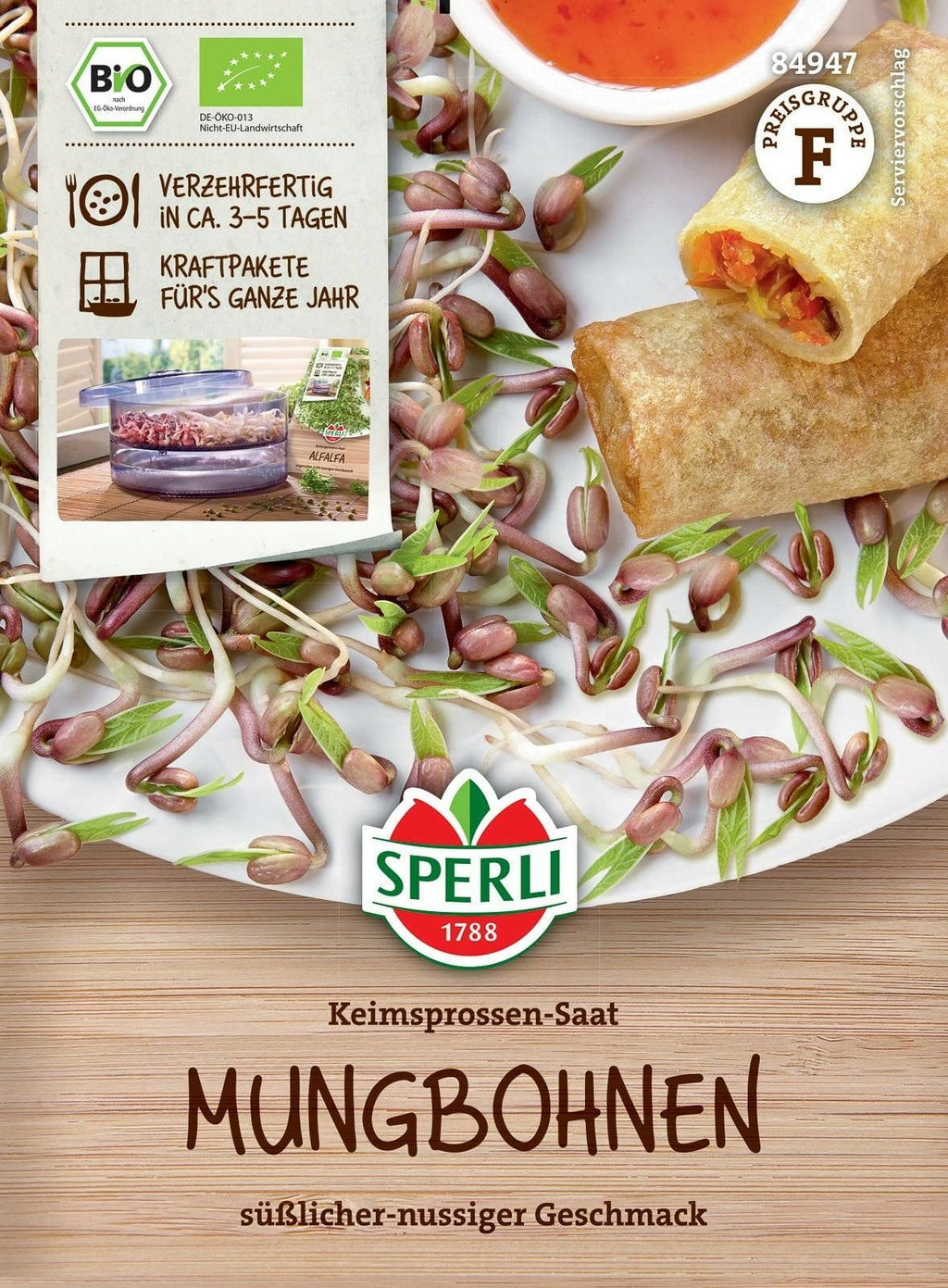  Bio Keimsprossen Mungbohnen, 30 G