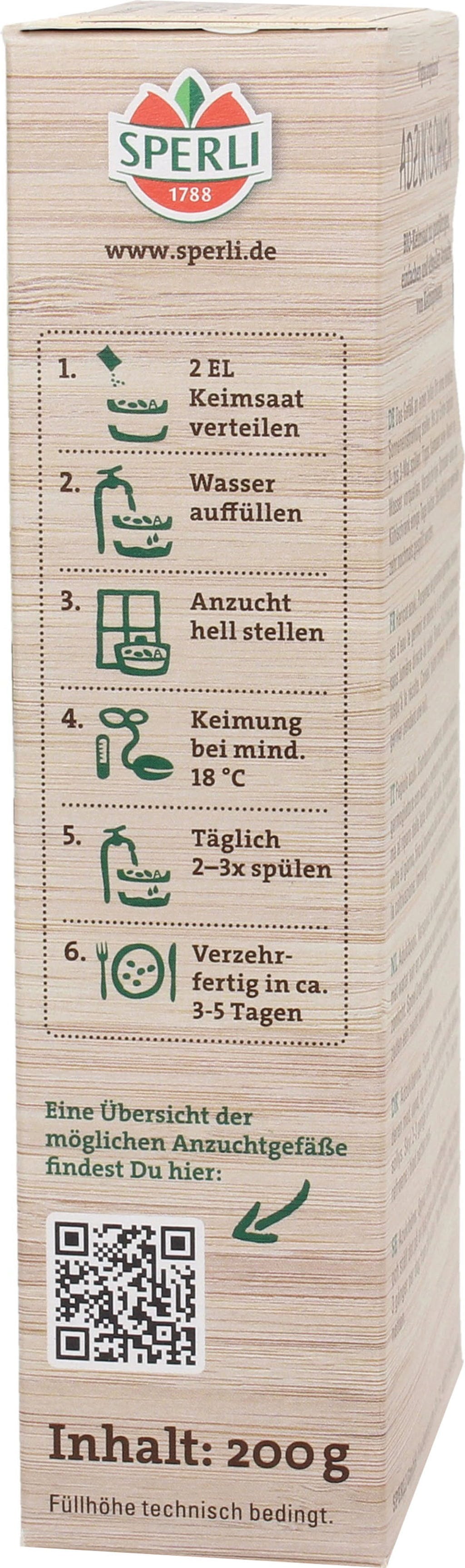  Bio Keimsprossen-Saat Adzukibohne