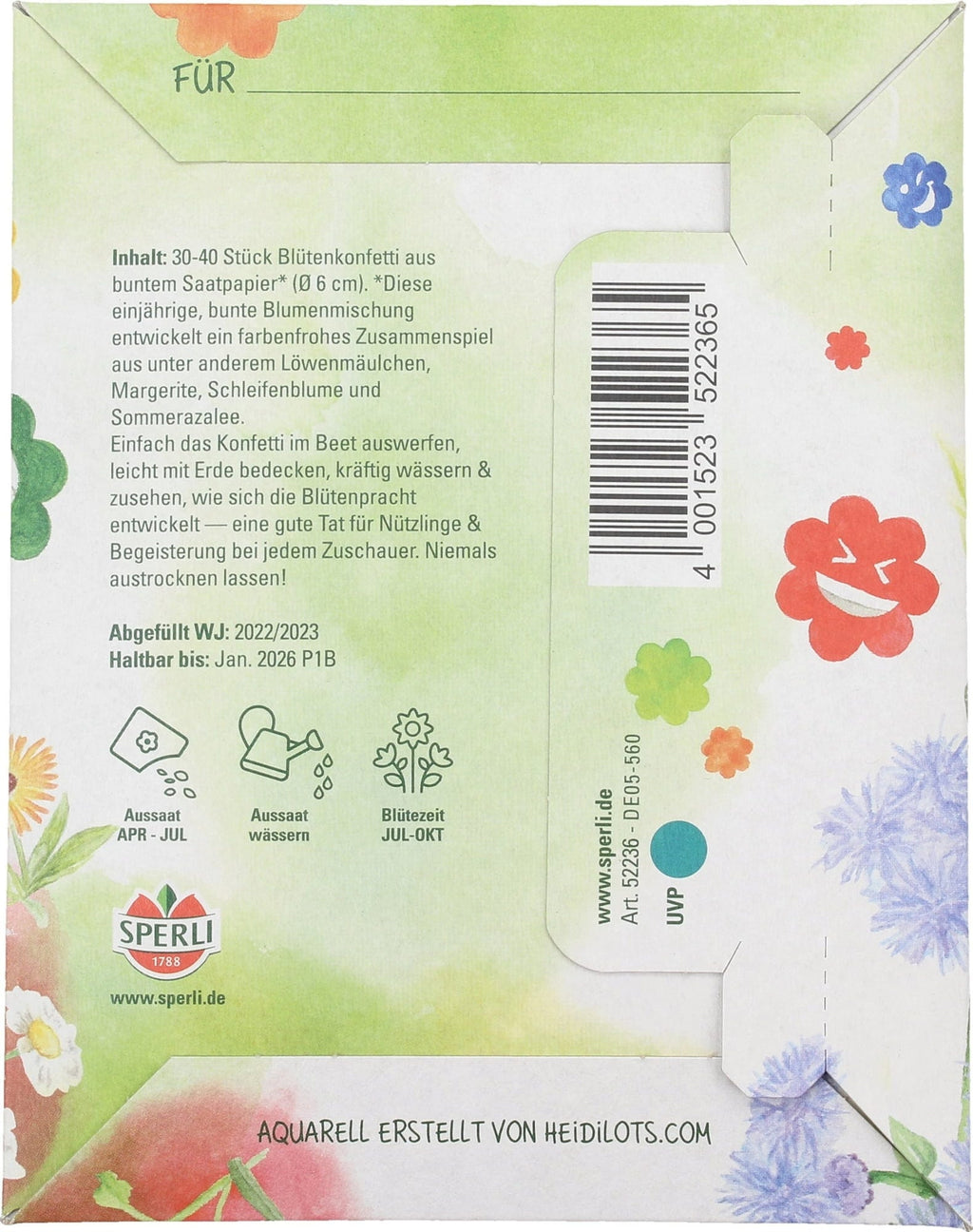 Saatgut-Konfetti - Blüten