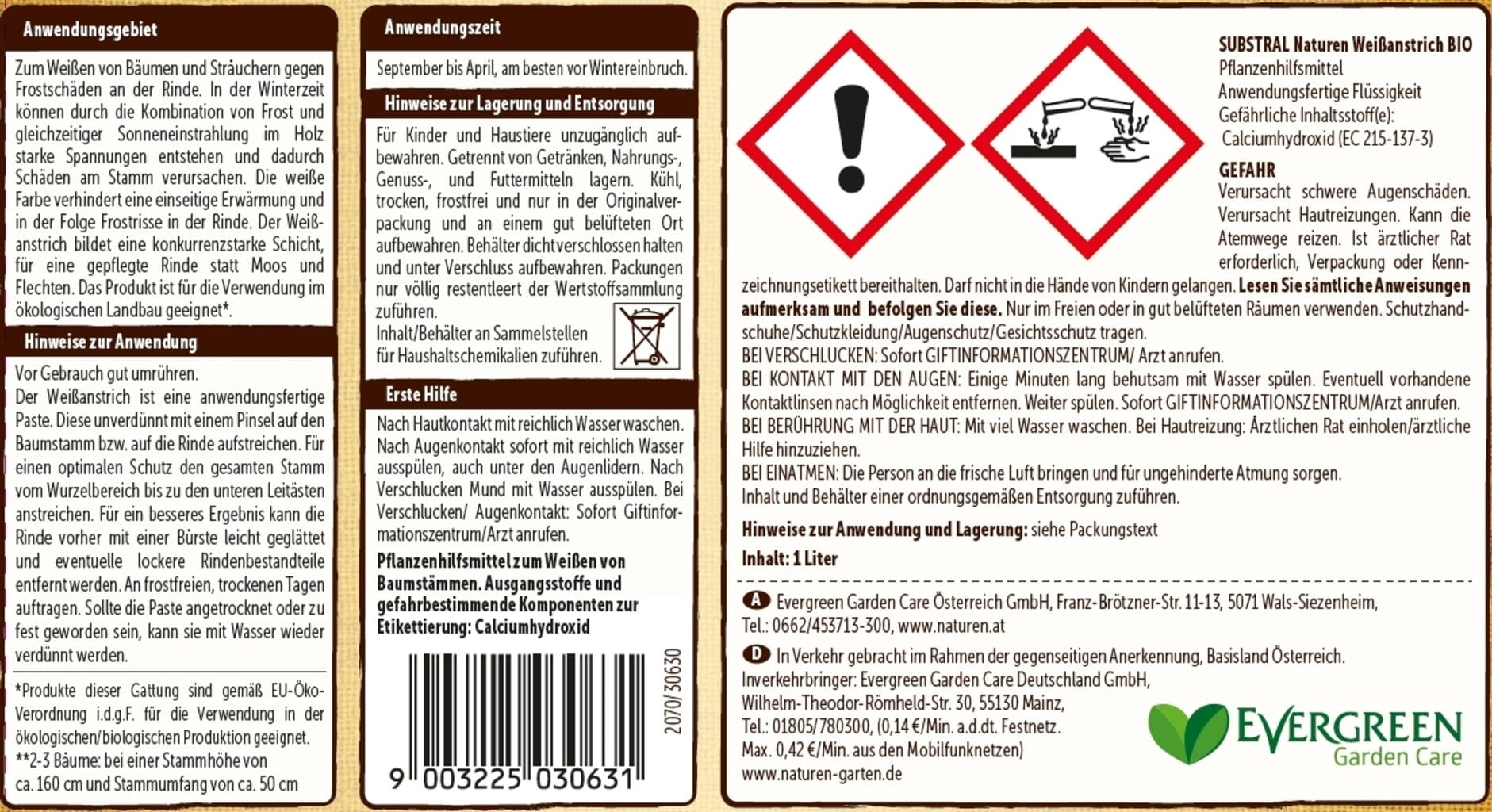  Bio Baum - Weißanstrich, 1 L