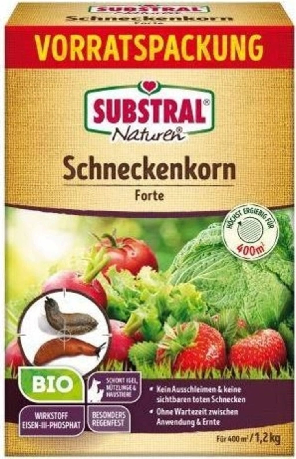  Bio Schneckenkorn, 1,20 Kg - Reg. Nr. 3620