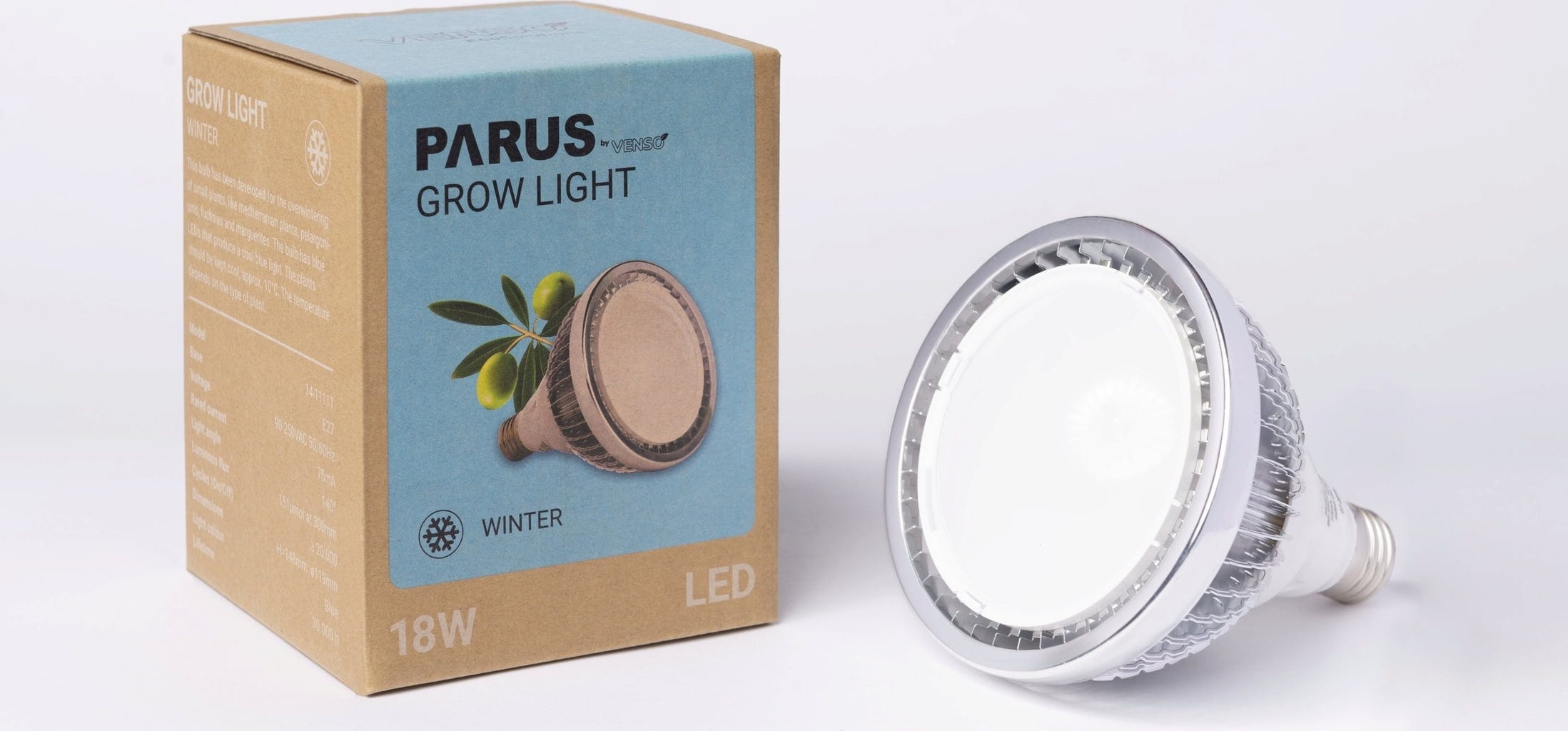  E27 Pflanzenlampe "Winter", 18 Watt