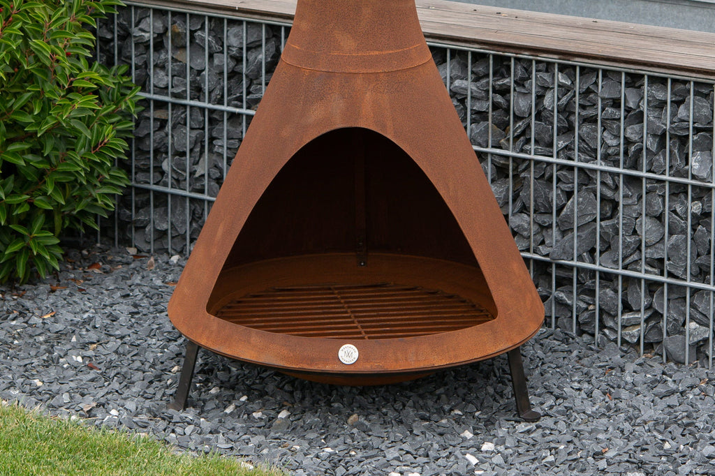  Feuerstelle Inkl. Rauchablass, Rost
