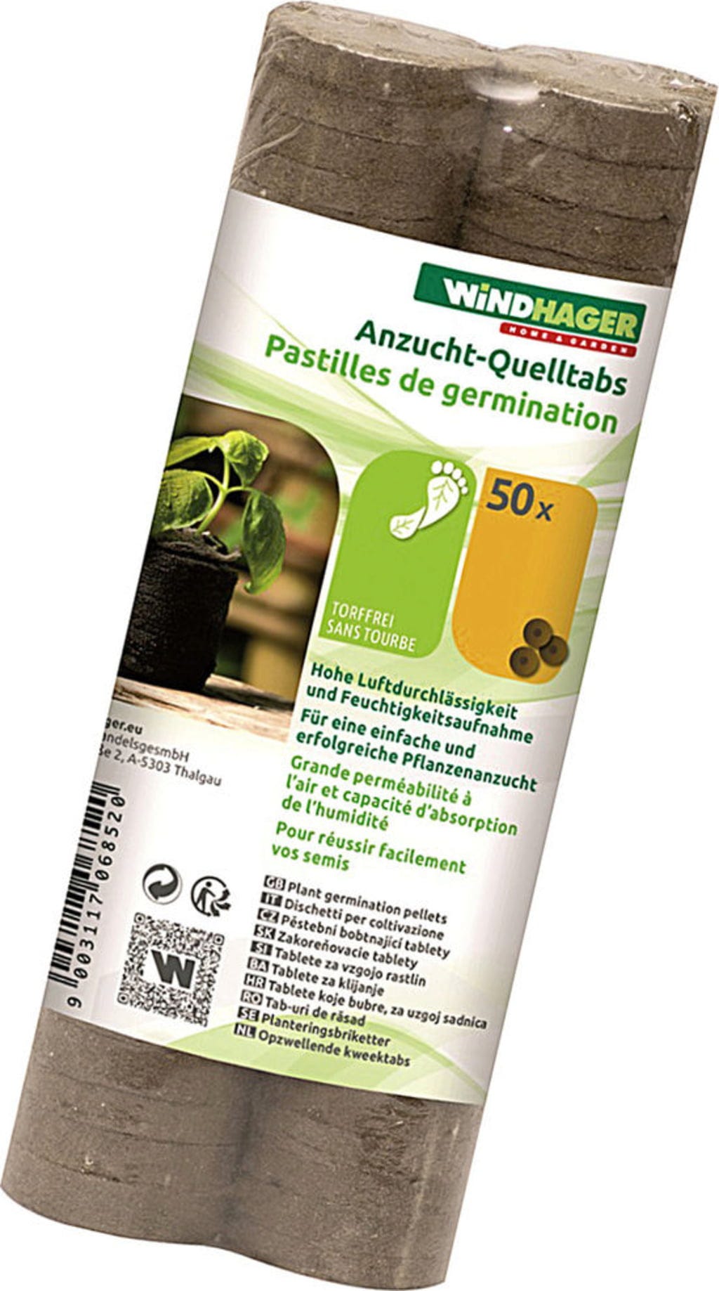 Windhager Anzucht-Quelltabs, 50 Stück
