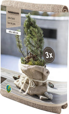 Windhager Jute-Sack Natur Öko, 3er Pack