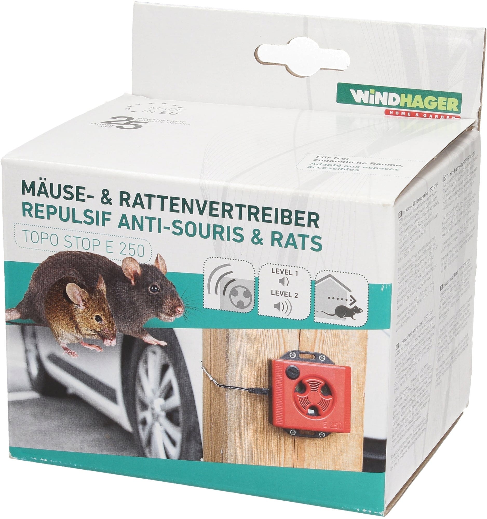 Windhager Mäuse & Rattenvertreiber TOPO STOP E250