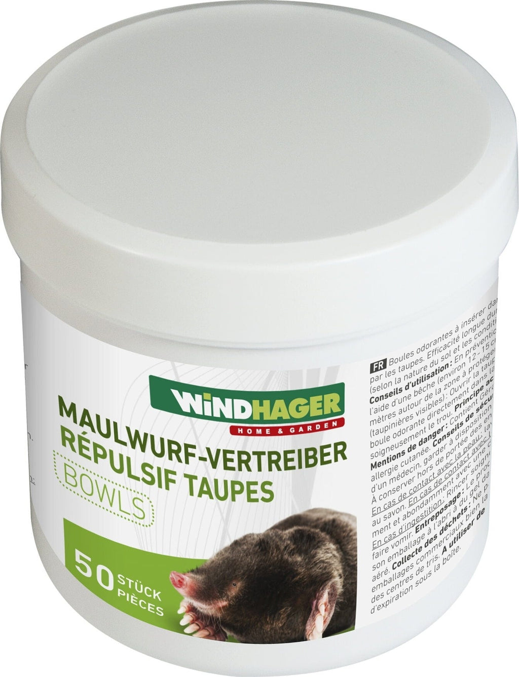 Windhager Maulwurfabwehr Kugeln 50 Stk., 50 Stück