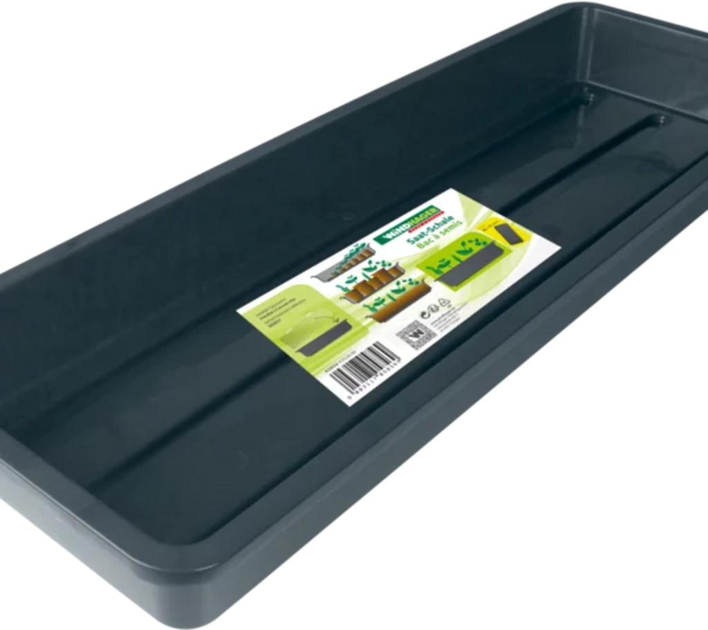 Windhager Saat-Schale 58x19x6cm, Schiefergrau