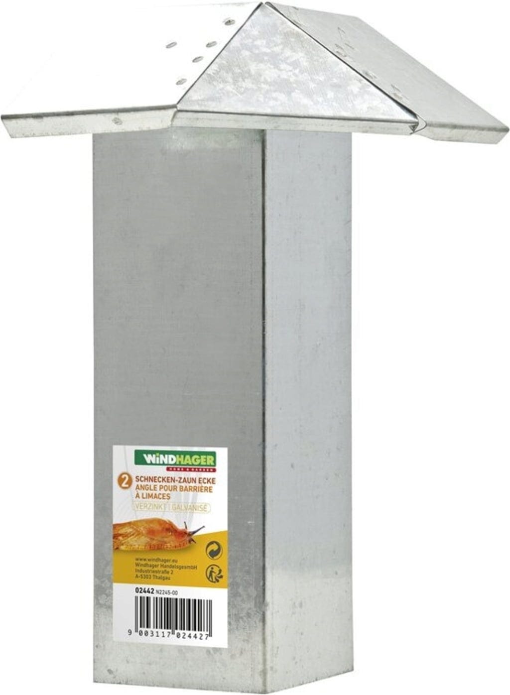 Windhager Schneckenzaun Ecke