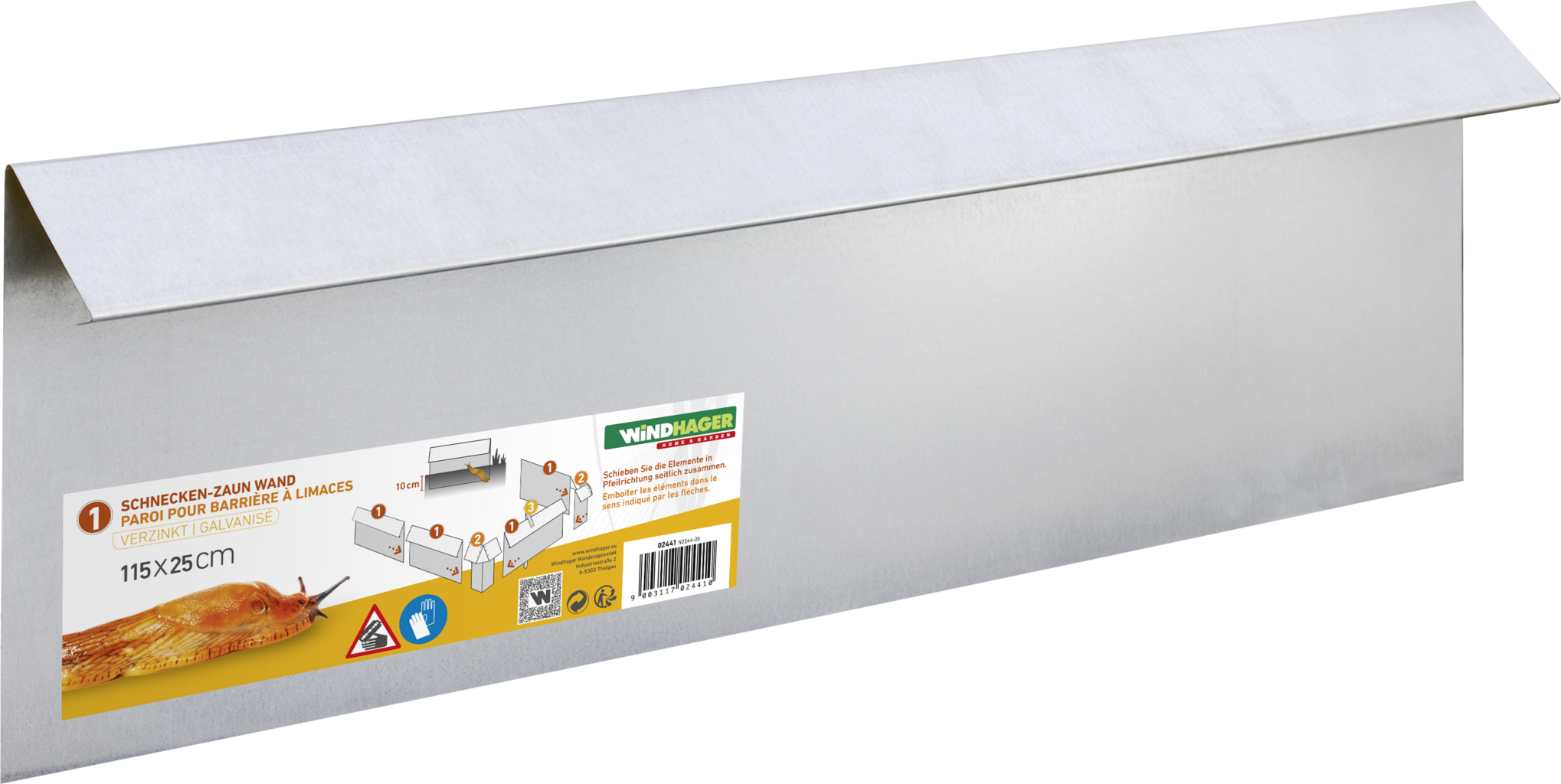 Windhager Schneckenzaun Wand