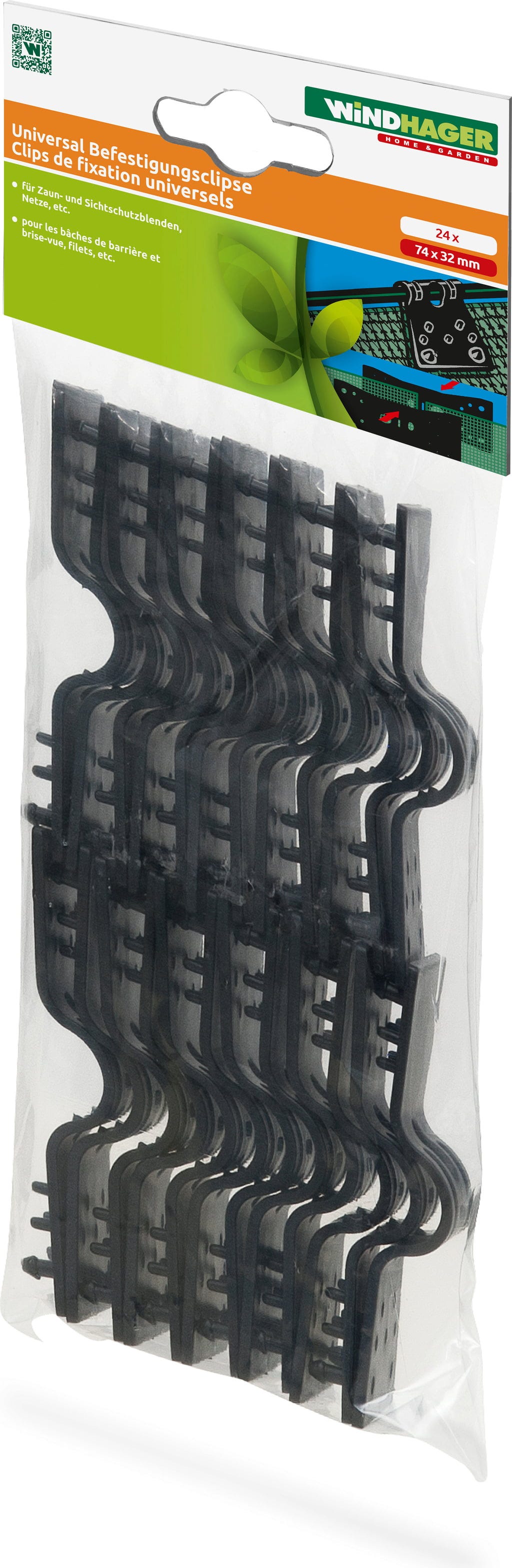 Windhager Universal-Clipse, 24 Stück