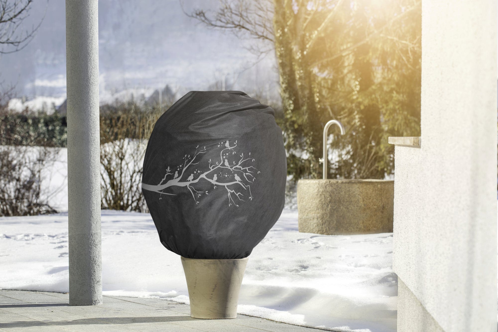 Windhager Winter-Deko-Vlieshaube Protect, Ast